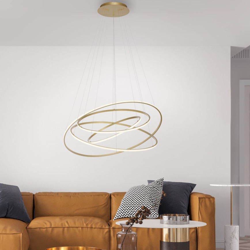 Paul Neuhaus 2124-60 - LED Stmívatelný lustr na lanku TESSARA LED/97W/230V 2700-5000K + dálkové ovládání