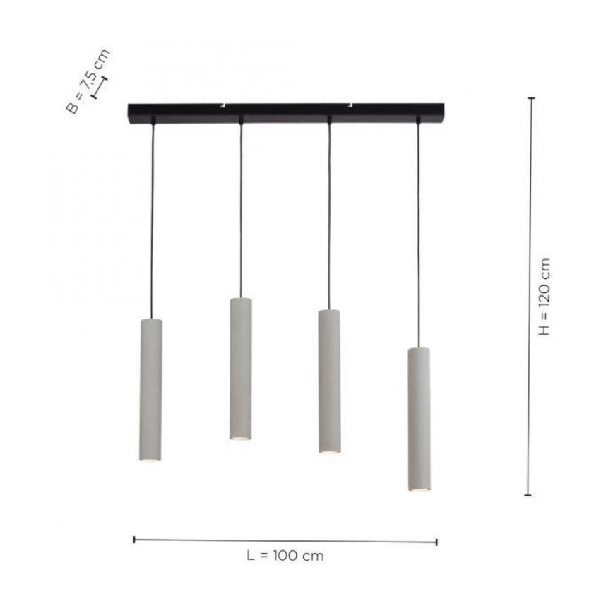 Paul Neuhaus 2204-22 - Lustr na lanku ETON 4xGU10/35W/230V