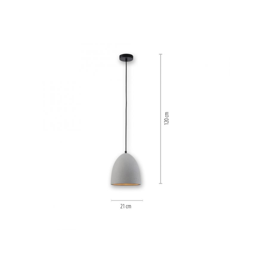 Paul Neuhaus 2231-22 - Lustr na lanku ETON 1xE27/40W/230V beton