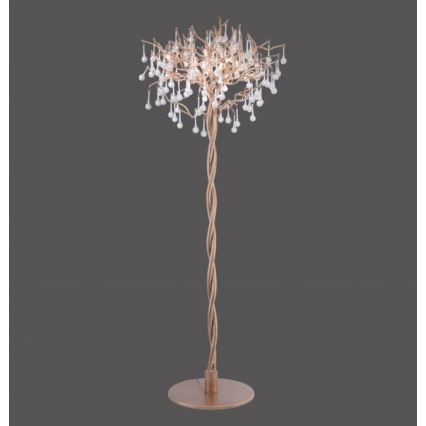 Paul Neuhaus 232-11 - Stojací lampa ICICLE 5xG9/40W/230V měděná