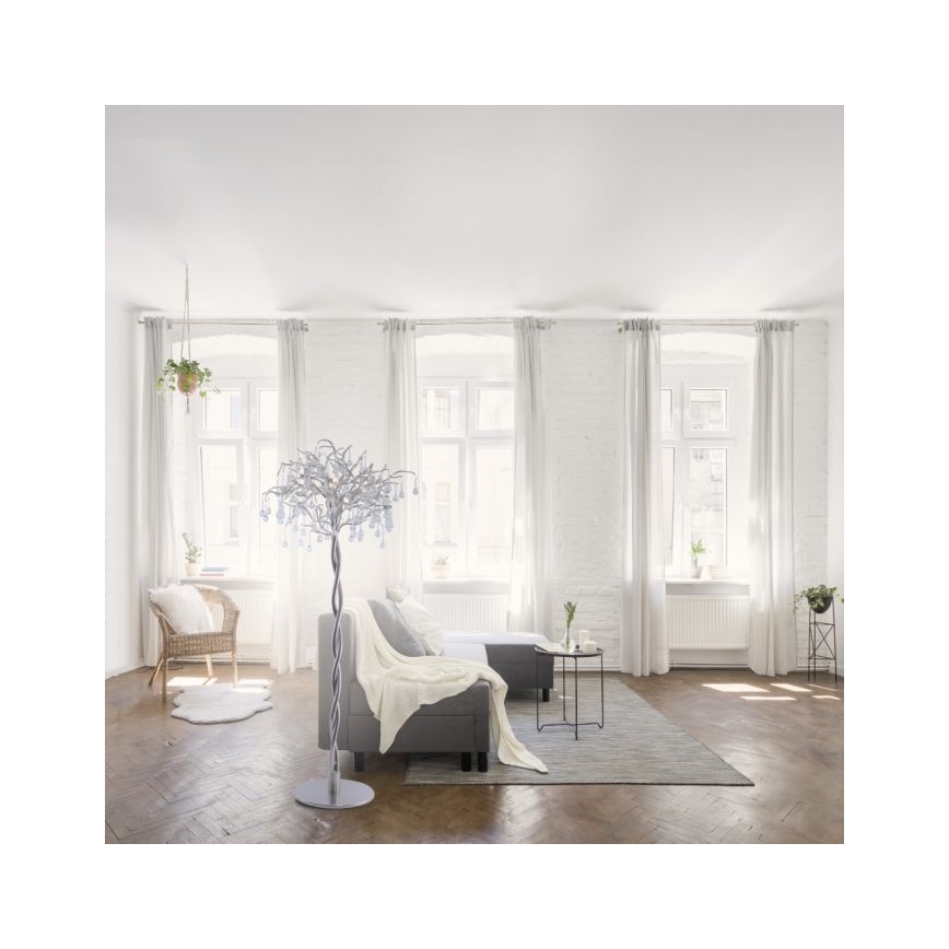 Paul Neuhaus 232-55 - Stojací lampa ICICLE 5xG9/40W230V lesklý chrom