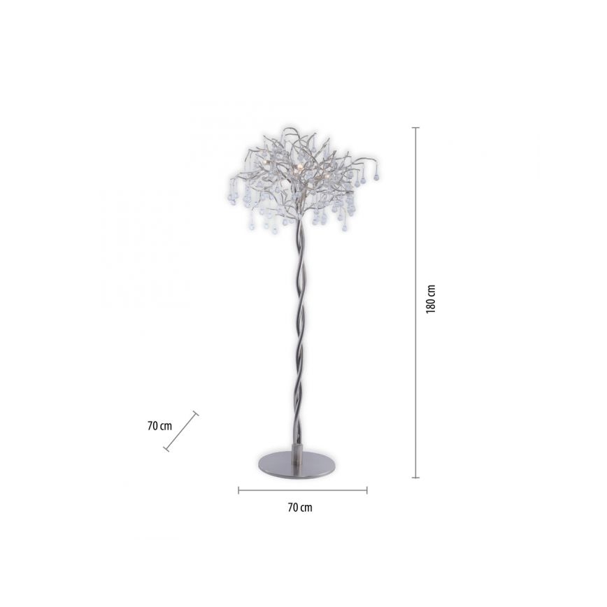 Paul Neuhaus 232-55 - Stojací lampa ICICLE 5xG9/40W230V lesklý chrom