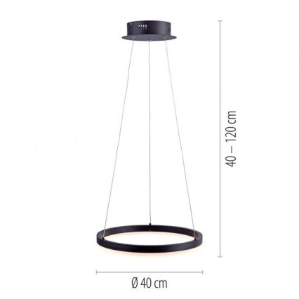 Paul Neuhaus 2381-13 - LED Stmívatelný lustr na lanku TITUS LED/28W/230V