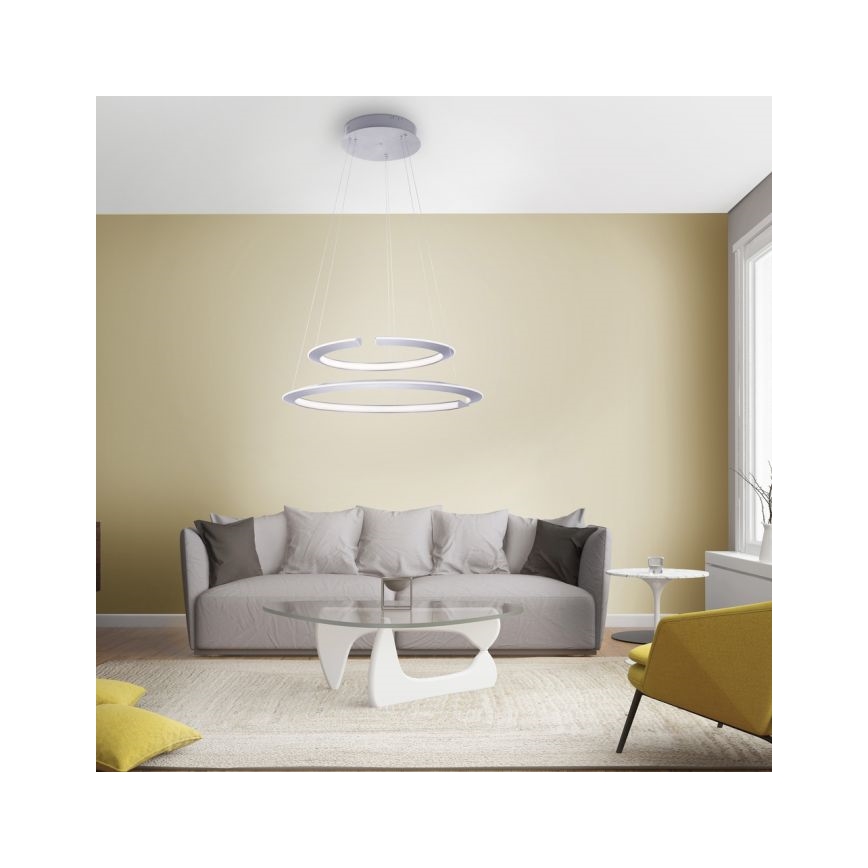 Paul Neuhaus 2491-55 - LED Stmívatelný lustr na lanku ALESSA 2xLED/26W/230V + dálkové ovládání