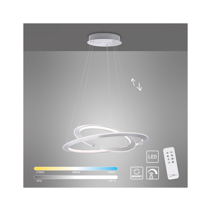 Paul Neuhaus 2491-55 - LED Stmívatelný lustr na lanku ALESSA 2xLED/26W/230V + dálkové ovládání