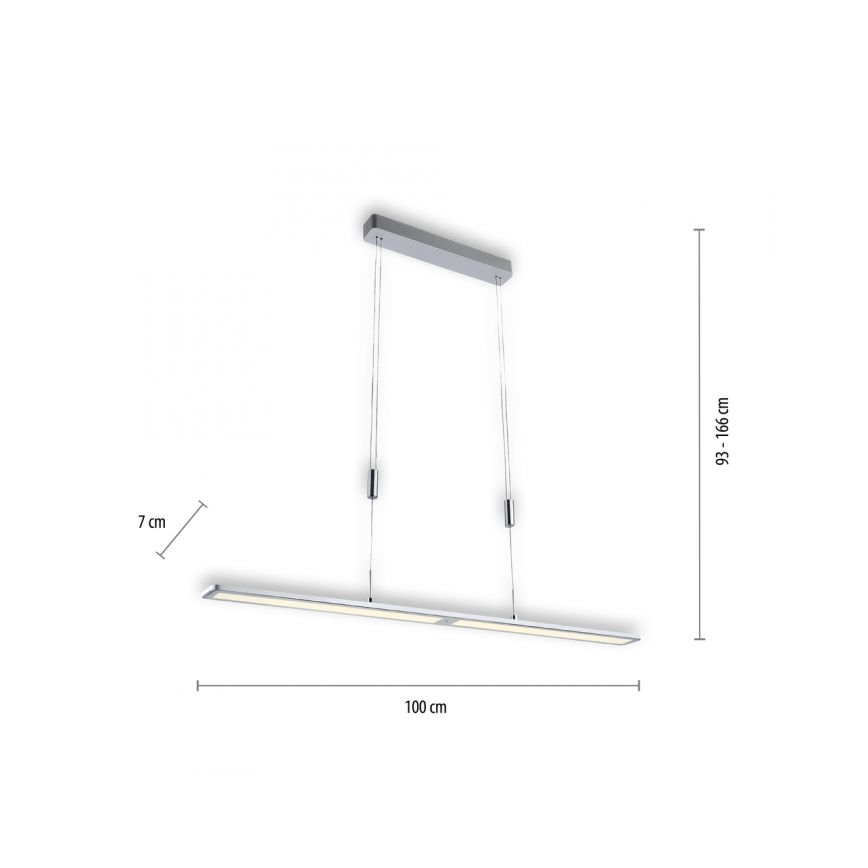 Paul Neuhaus 2565-95 - LED Stmívatelný lustr na lanku se senzorem NIKA LED/35W/230V