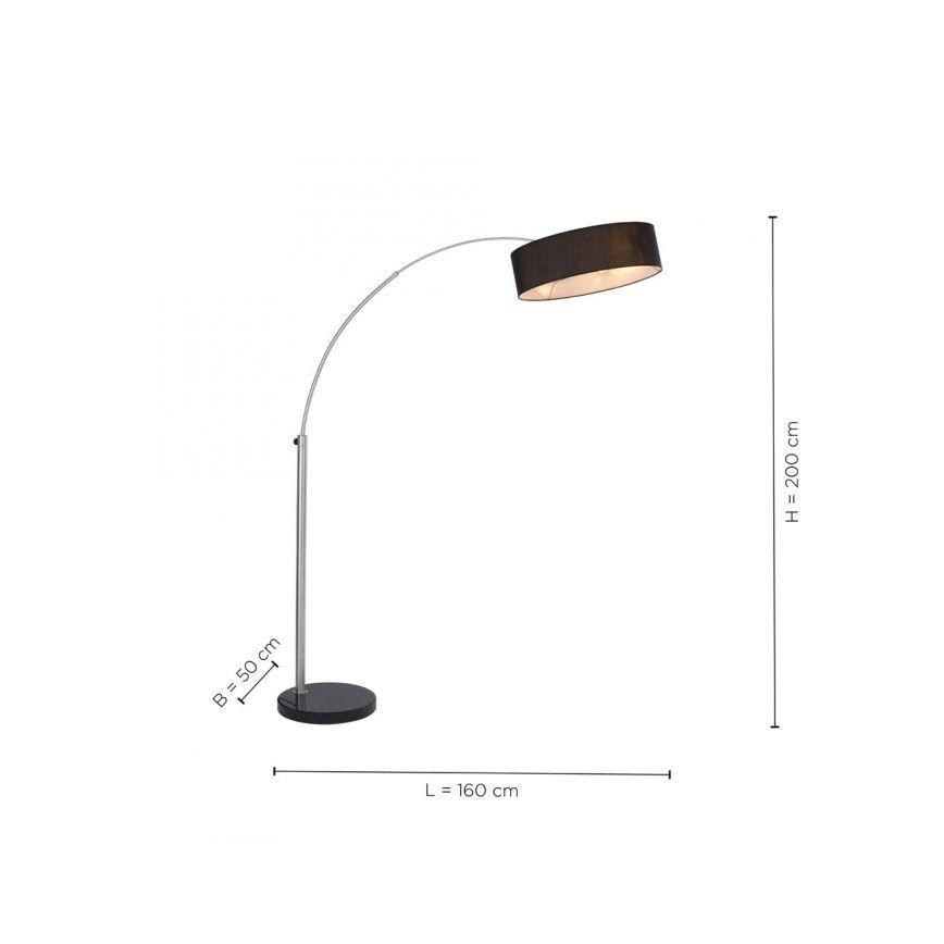 Paul Neuhaus 307-55 - Stojací lampa PETRO 3xE27/60W/230V