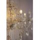 Paul Neuhaus 3081-97 - Křišťálový lustr na řetězu GRACIA 8xE14/40W/230V zlatá