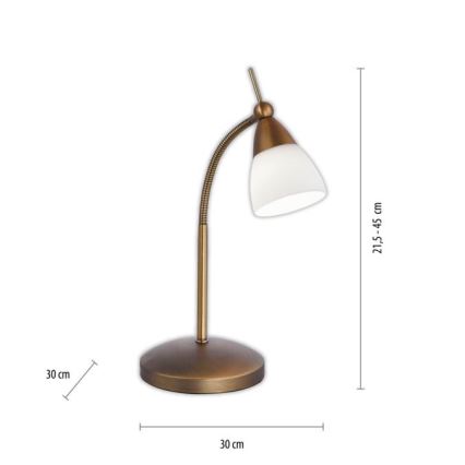 Paul Neuhaus 4001-11 - LED Stmívatelná dotyková stolní lampa PINO 1xG9/3W/230V měď