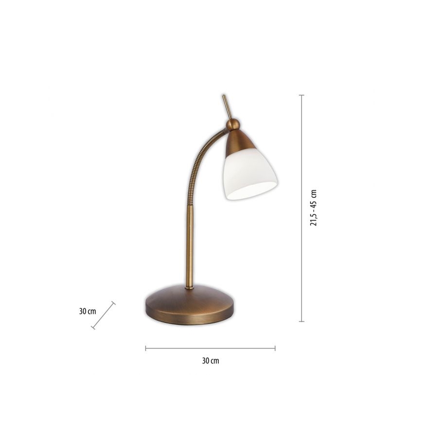 Paul Neuhaus 4001-11 - LED Stmívatelná dotyková stolní lampa PINO 1xG9/3W/230V měď