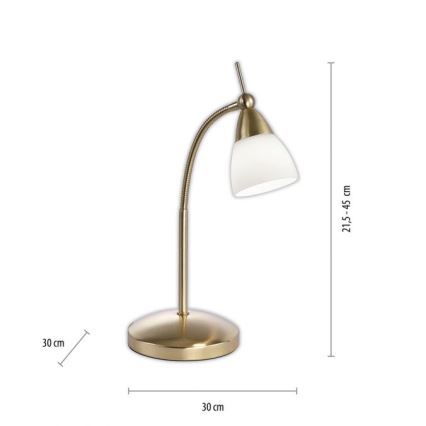 Paul Neuhaus 4001-60 - LED Stmívatelná dotyková stolní lampa PINO 1xG9/3W/230V zlatá