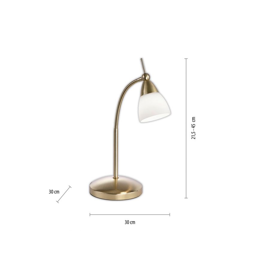 Paul Neuhaus 4001-60 - LED Stmívatelná dotyková stolní lampa PINO 1xG9/3W/230V zlatá