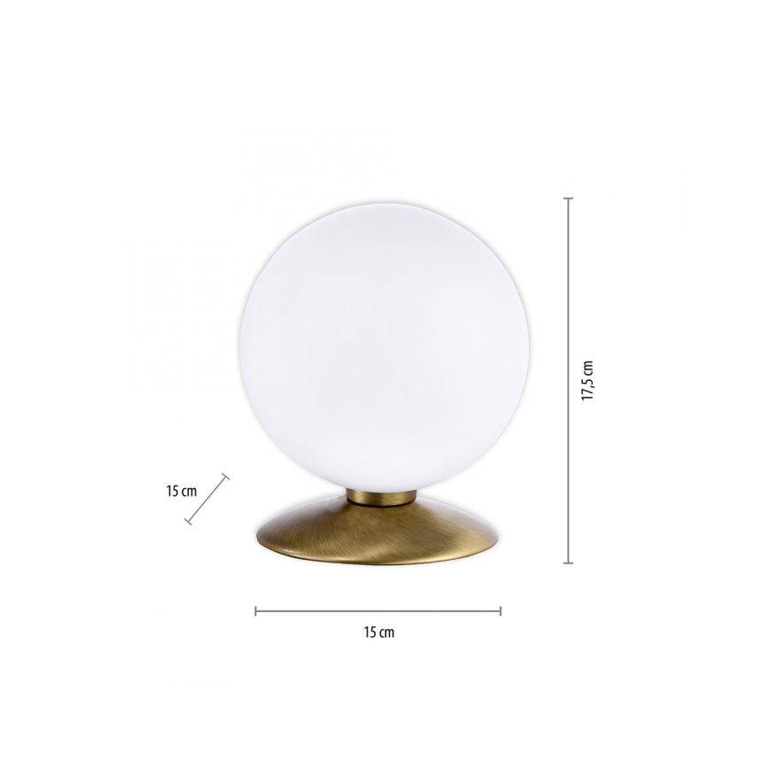 Paul Neuhaus 4013-11 - LED Stmívatelná dotyková stolní lampa BUBBA 1xG9/3W/230V mosaz
