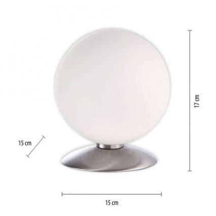Paul Neuhaus 4013-55 - LED Stmívatelná dotyková stolní lampa BUBBA 1xG9/3W/230V matný chrom