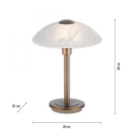 Paul Neuhaus 4026-11 - LED Stmívatelná dotyková stolní lampa ENOVA 1xG9/2,6W/230V