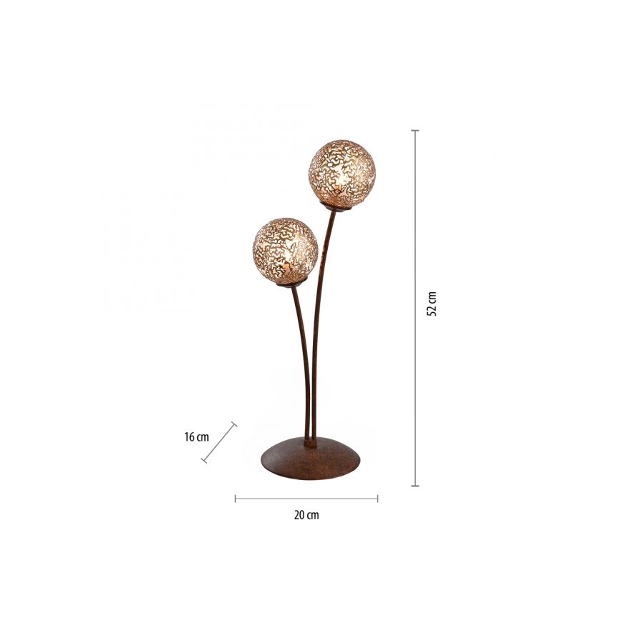 Paul Neuhaus 4032-48 - Stolní lampa GRETA 2xG9/40W/230V