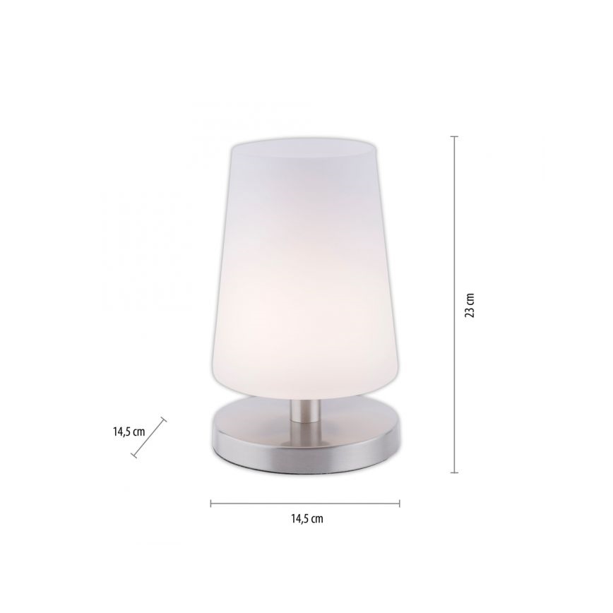 Paul Neuhaus 4146-55 - LED Stmívatelná dotyková stolní lampa SONJA 1xG9/3W/230V matný chrom