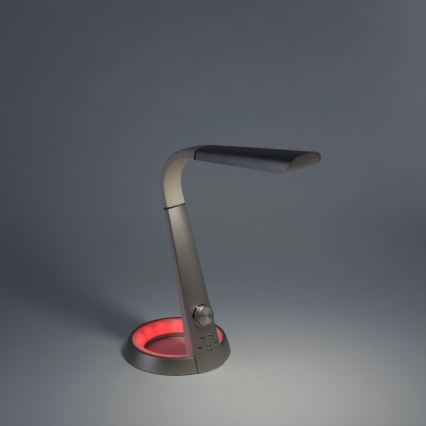 Paul Neuhaus 4591-95 - LED RGB Stmívatelná stolní lampa BILL LED/5,7W/230V 3000-6500K USB + LED/1,6W matný chrom