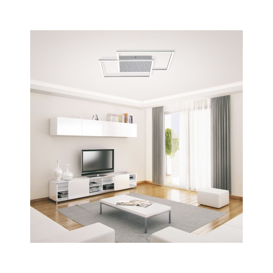 Paul Neuhaus 6024-55 - LED Stmívatelný přisazený lustr YUKI LED/49W/230V + dálkové ovládání