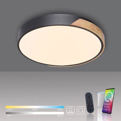 Paul Neuhaus 6071-18 - LED Stmívatelné stropní svítidlo Q-PIATO LED/35W/230V pr. 51 cm 2700-5000K Wi-Fi + dálkové ovládání