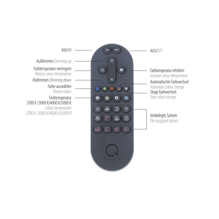Paul Neuhaus 6071-18 - LED Stmívatelné stropní svítidlo Q-PIATO LED/35W/230V pr. 51 cm 2700-5000K Wi-Fi + dálkové ovládání