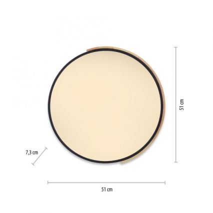 Paul Neuhaus 6071-18 - LED Stmívatelné stropní svítidlo Q-PIATO LED/35W/230V pr. 51 cm 2700-5000K Wi-Fi + dálkové ovládání