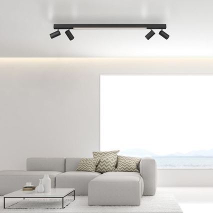 Paul Neuhaus 6121-13 - LED Stmívatelné bodové svítidlo PURE 4xLED/4W/230V + LED/9W 2700-5000K + dálkové ovládání