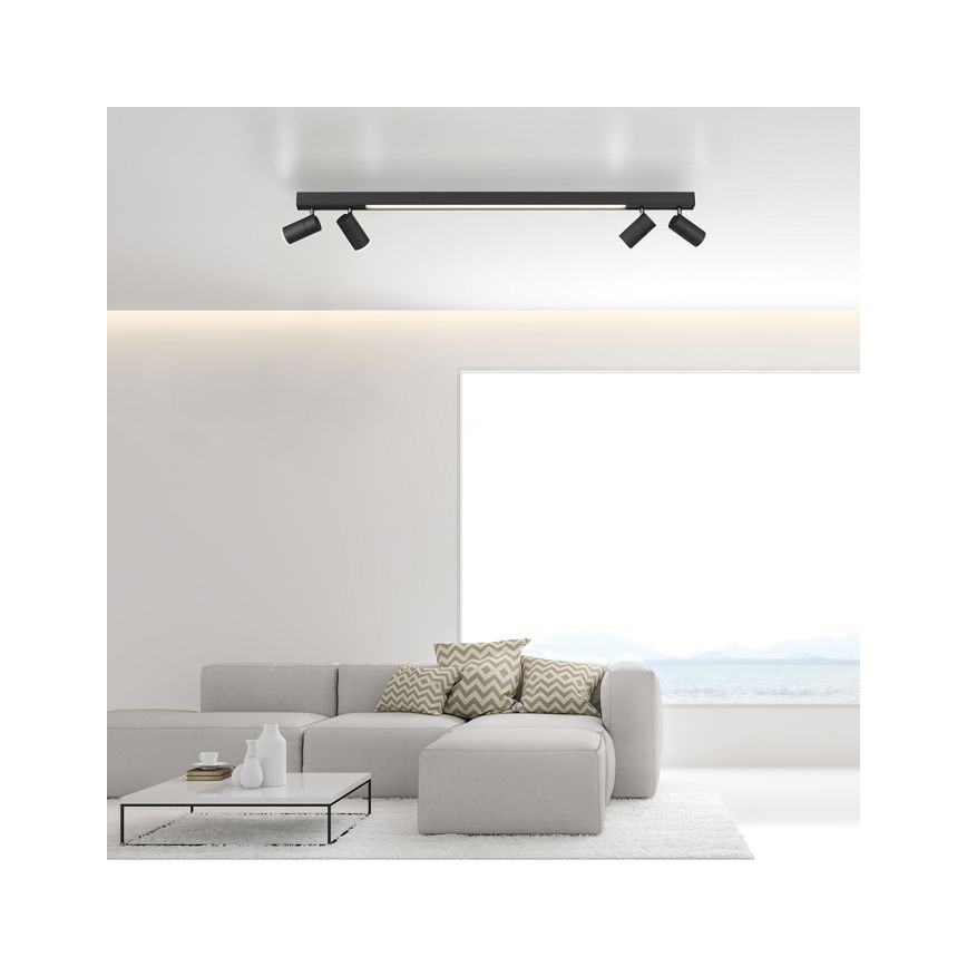 Paul Neuhaus 6121-13 - LED Stmívatelné bodové svítidlo PURE 4xLED/4W/230V + LED/9W 2700-5000K + dálkové ovládání