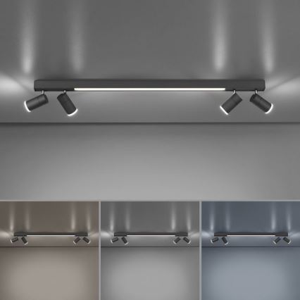 Paul Neuhaus 6121-13 - LED Stmívatelné bodové svítidlo PURE 4xLED/4W/230V + LED/9W 2700-5000K + dálkové ovládání