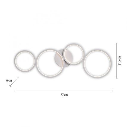 Paul Neuhaus 6183-16 - LED Stmívatelné stropní svítidlo KIRINGE LED/26W/230V