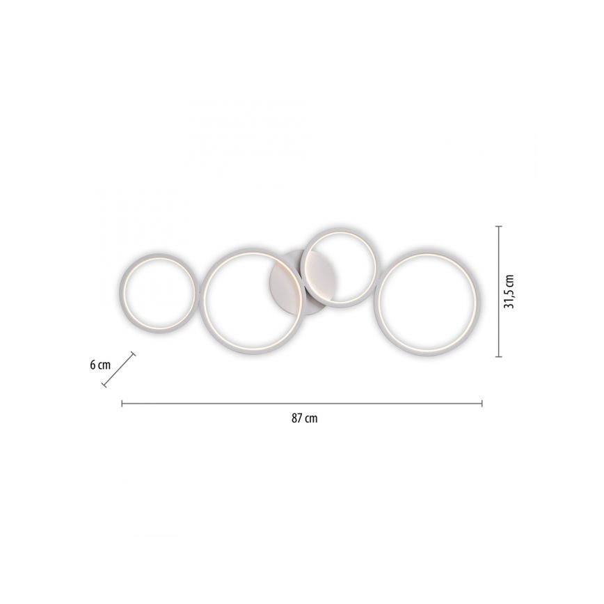 Paul Neuhaus 6183-16 - LED Stmívatelné stropní svítidlo KIRINGE LED/26W/230V