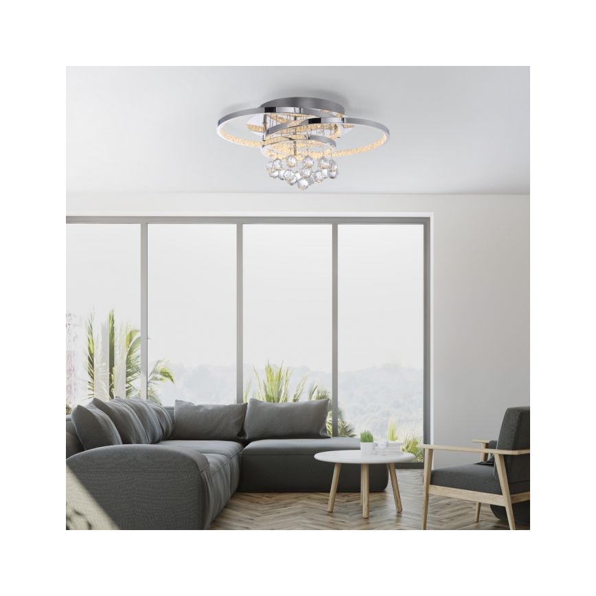 Paul Neuhaus 6267-17 - LED Stmívatelné stropní svítidlo ROTAZO LED/32W/230V pr. 45 cm lesklý chrom