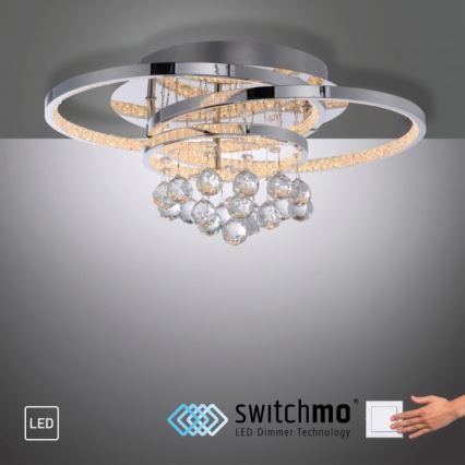 Paul Neuhaus 6267-17 - LED Stmívatelné stropní svítidlo ROTAZO LED/32W/230V pr. 45 cm lesklý chrom