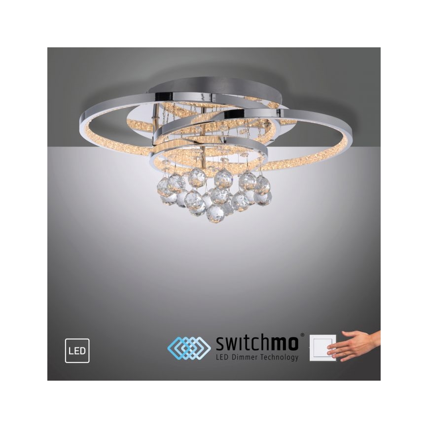 Paul Neuhaus 6267-17 - LED Stmívatelné stropní svítidlo ROTAZO LED/32W/230V pr. 45 cm lesklý chrom
