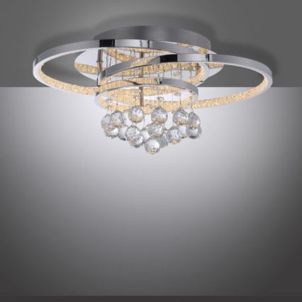Paul Neuhaus 6267-17 - LED Stmívatelné stropní svítidlo ROTAZO LED/32W/230V pr. 45 cm lesklý chrom