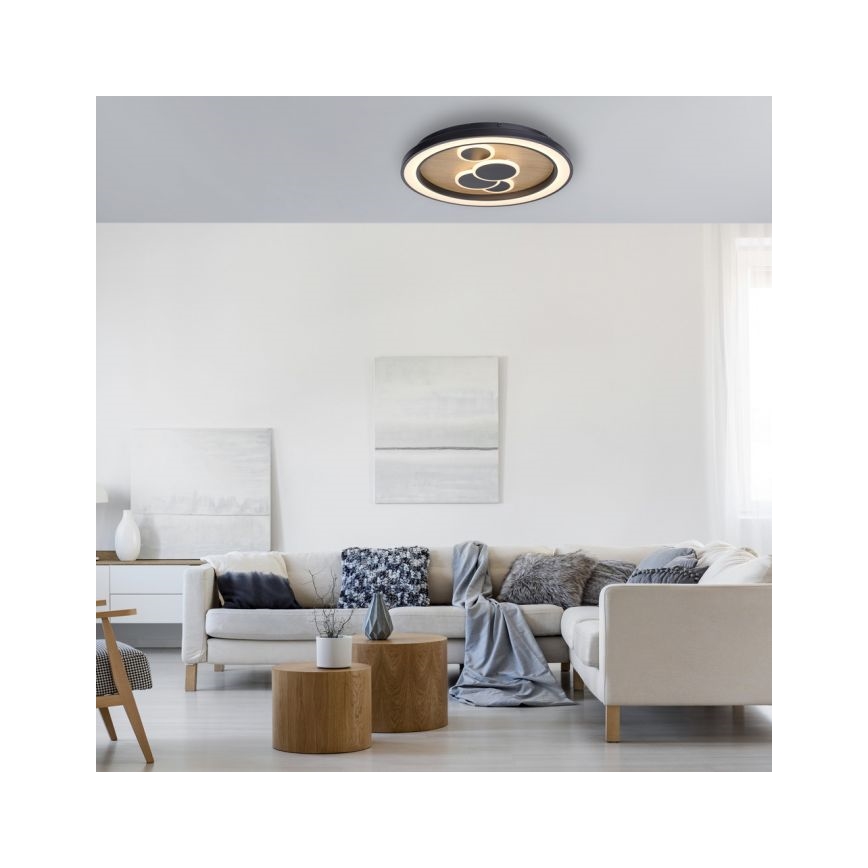 Paul Neuhaus 6284-79 - LED Stropní svítidlo ELIZA LED/55,5W/230V pr. 60 cm dub
