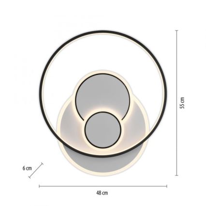Paul Neuhaus 6392-16 - LED Stropní svítidlo MAILAK LED/27W/230V