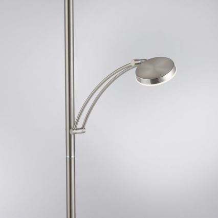 Paul Neuhaus 655-55 - LED Stmívatelná stojací lampa ALFRED LED/28W+LED/4W/230V lesklý chrom