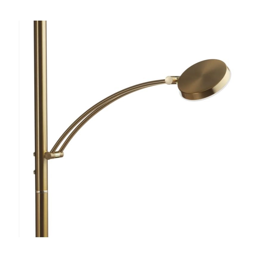 Paul Neuhaus 655-60 - LED Stmívatelná stojací lampa ALFRED LED/28W/230V+LED/4W/230V mosaz