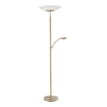 Paul Neuhaus 655-60 - LED Stmívatelná stojací lampa ALFRED LED/28W/230V+LED/4W/230V mosaz