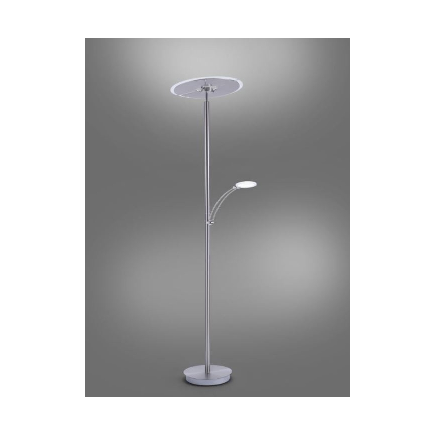 Paul Neuhaus 673-55 - LED Stmívatelná stojací lampa ARTUR 2xLED/21W/230V+1xLED/6W lesklý chrom