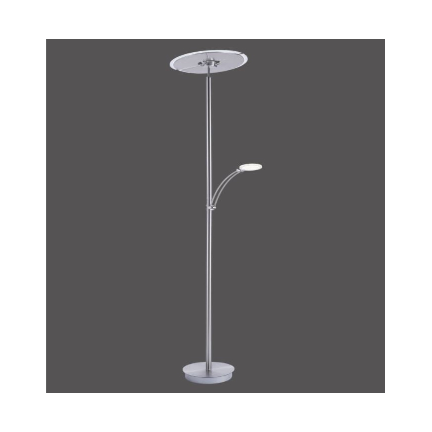 Paul Neuhaus 673-55 - LED Stmívatelná stojací lampa ARTUR 2xLED/21W/230V+1xLED/6W lesklý chrom