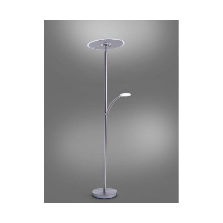 Paul Neuhaus 673-55 - LED Stmívatelná stojací lampa ARTUR 2xLED/21W/230V+1xLED/6W lesklý chrom
