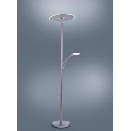 Paul Neuhaus 673-55 - LED Stmívatelná stojací lampa ARTUR 2xLED/21W/230V+1xLED/6W lesklý chrom