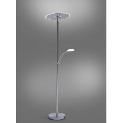 Paul Neuhaus 673-55 - LED Stmívatelná stojací lampa ARTUR 2xLED/21W/230V+LED/6W lesklý chrom