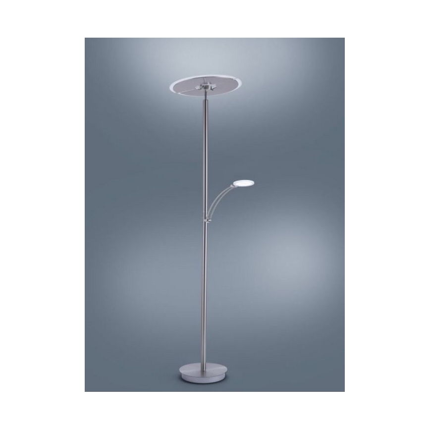 Paul Neuhaus 673-55 - LED Stmívatelná stojací lampa ARTUR 2xLED/21W/230V+LED/6W lesklý chrom