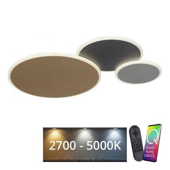 Paul Neuhaus 8007-70 - LED Stmívatelné stropní svítidlo Q-PIATO LED/35W/230V 2700-5000K Wi-Fi + dálkové ovládání