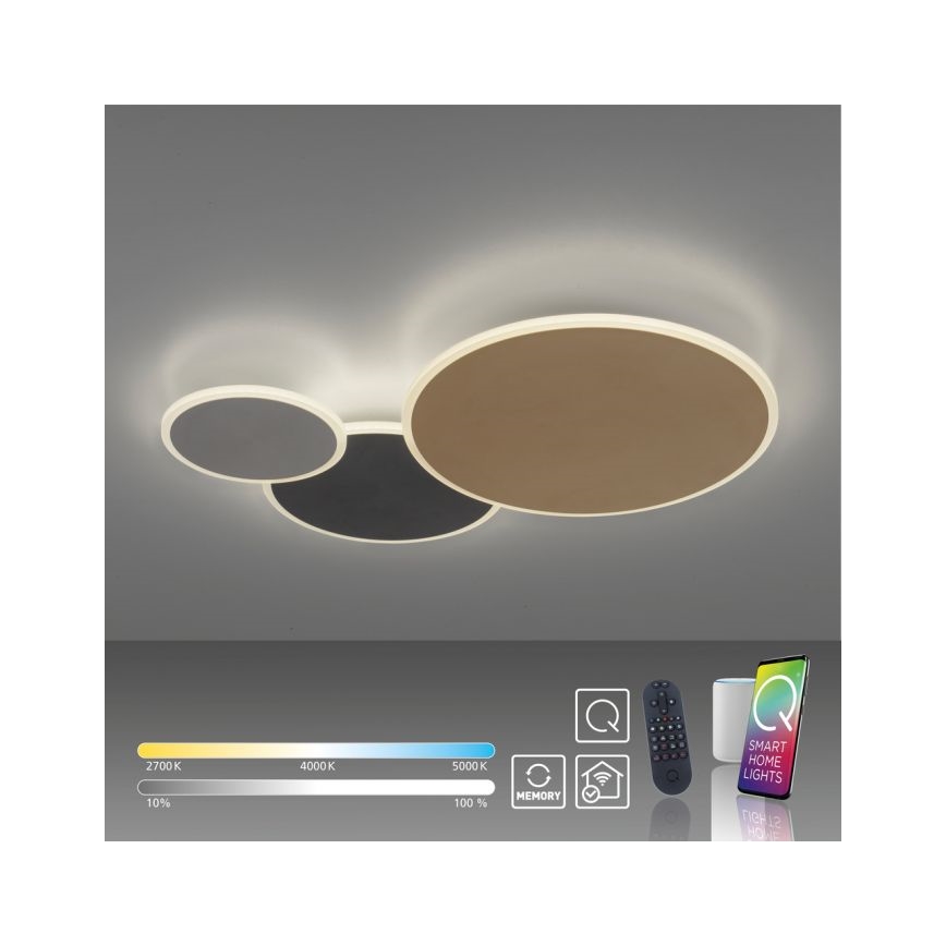 Paul Neuhaus 8007-70 - LED Stmívatelné stropní svítidlo Q-PIATO LED/35W/230V 2700-5000K Wi-Fi + dálkové ovládání