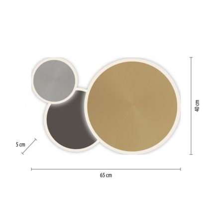 Paul Neuhaus 8007-70 - LED Stmívatelné stropní svítidlo Q-PIATO LED/35W/230V 2700-5000K Wi-Fi + dálkové ovládání