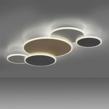 Paul Neuhaus 8008-70 - LED Stmívatelné stropní svítidlo Q-PIATO LED/49W/230V 2700-5000K Wi-Fi + dálkové ovládání